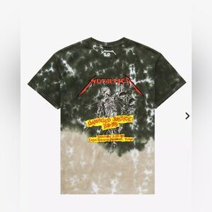 Metallica Green Tie-Dye Graphic T-Shirt - XS